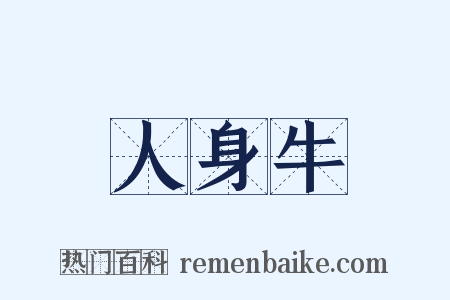 人身牛是什么意思的图片
